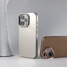 Load image into Gallery viewer, Metal Lens Protection Kickstand Case- iPhone