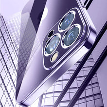 Load image into Gallery viewer, IPHONE 14 SERIES ELECTROPLATING CASE WITH LENS PROTECTION