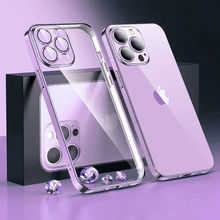Load image into Gallery viewer, IPHONE 14 SERIES ELECTROPLATING CASE WITH LENS PROTECTION