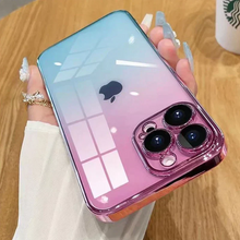 Load image into Gallery viewer, IPHONE 14 SERIES ELECTROPLATING CASE WITH LENS PROTECTION