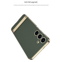 Load image into Gallery viewer, Triumph Electroplating Leather Golden Stand Case For Galaxy S25