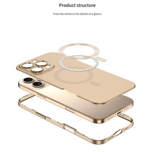 Load image into Gallery viewer, Matte Magsafe Case With Titanium Frame - iPhone