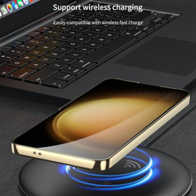 Load image into Gallery viewer, Triumph Electroplating Leather Golden Stand Case For Galaxy S25