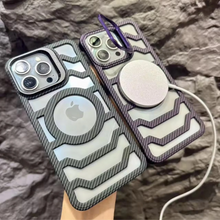 Load image into Gallery viewer, Carbon Fiber Hollow Heat Radiation Case for iPhone Series