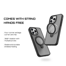 Load image into Gallery viewer, Metal Bracket Magnetic Kickstand Case- iPhone 16 Series
