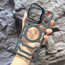 Load image into Gallery viewer, Carbon Fiber Hollow Heat Radiation Case for iPhone Series