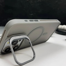 Load image into Gallery viewer, Elegant Metal Bracket Kickstand Case - iPhone 16 Series
