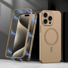 Load image into Gallery viewer, Matte Magsafe Case With Titanium Frame - iPhone