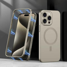 Load image into Gallery viewer, Matte Magsafe Case With Titanium Frame - iPhone