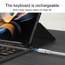 Load image into Gallery viewer, Wireless Keyboard Leather Magnetic Flip Case For Z Fold 5