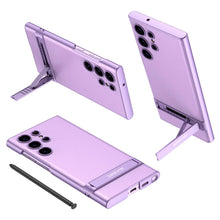 Load image into Gallery viewer, Shockproof Leather Side Stand Case For Galaxy S23 Ultra