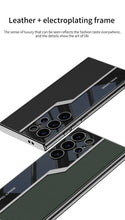 Load image into Gallery viewer, Galaxy S23 Ultra Electroplated Leather Soft Shell Pro Case