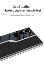 Load image into Gallery viewer, Galaxy S23 Ultra Electroplated Leather Soft Shell Pro Case