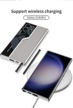 Load image into Gallery viewer, Galaxy S23 Ultra Electroplated Leather Soft Shell Pro Case