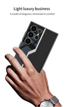 Load image into Gallery viewer, Galaxy S23 Ultra Electroplated Leather Soft Shell Pro Case