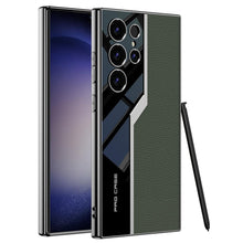 Load image into Gallery viewer, Galaxy S23 Ultra Electroplated Leather Soft Shell Pro Case