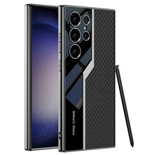 Load image into Gallery viewer, Galaxy S23 Ultra Electroplated Leather Soft Shell Pro Case