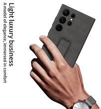 Load image into Gallery viewer, Premium Push-pull Bracket Leather Shell Case For Galaxy S23 Ultra