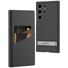 Load image into Gallery viewer, Flip Leather Side Stand Window Case For S24 Ultra