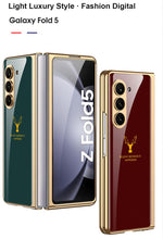 Load image into Gallery viewer, Samsung Galaxy Z Fold 5 Deer Pattern Glass Case