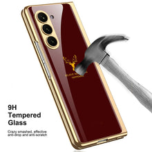 Load image into Gallery viewer, Samsung Galaxy Z Fold Series Deer Pattern Glass Case
