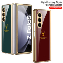 Load image into Gallery viewer, Samsung Galaxy Z Fold 5 Deer Pattern Glass Case