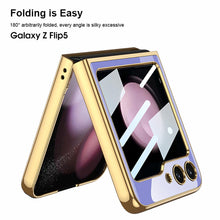 Load image into Gallery viewer, Samsung Galaxy Z Flip 5 Deer Pattern With Front Glass Case
