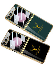Load image into Gallery viewer, Samsung Galaxy Z Flip 5 Deer Pattern With Front Glass Case