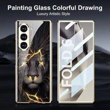 Load image into Gallery viewer, Majestic Lion Designer Glass Cover Case - Samsung