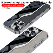 Load image into Gallery viewer, Electroplated Leather Classic Pattern Pro Case- iPhone