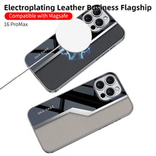 Load image into Gallery viewer, Electroplated Leather Classic Pattern Pro Case- iPhone