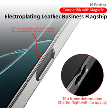 Load image into Gallery viewer, Electroplated Leather Classic Pattern Pro Case- iPhone