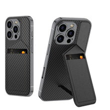Load image into Gallery viewer, Ultra Thin Leather Card Holder and Magnetic Bracket With Kickstand Case- iPhone