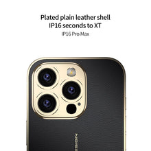Load image into Gallery viewer, Luxury Leather Golden Camera Case - iPhone