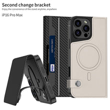 Load image into Gallery viewer, Executive Leather Flip Case for iPhone