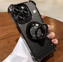Load image into Gallery viewer, Elegant Transparent Stand Case - iPhone