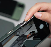 Load image into Gallery viewer, Classic Leather Magnet Shield- iPhone 16 Series