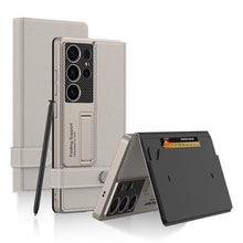 Load image into Gallery viewer, Business Leather Flip Stand Case For Galaxy S25 Ultra