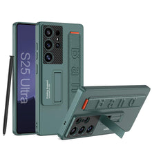 Load image into Gallery viewer, Elastic Wrist-Band Holder With Kick-Stand Case For Galaxy S25 Ultra
