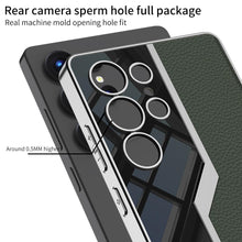 Load image into Gallery viewer, Electroplated Leather Classic Pro Case For Galaxy S25 Ultra