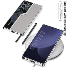 Load image into Gallery viewer, Electroplated Leather Classic Pro Case For Galaxy S25 Ultra