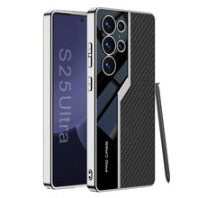Load image into Gallery viewer, Electroplated Leather Classic Pro Case For Galaxy S25 Ultra