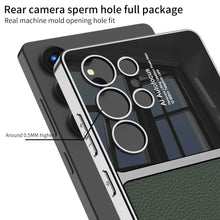 Load image into Gallery viewer, Electroplated Leather Duo Tone Frosted Case For Galaxy S25 Ultra