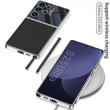 Load image into Gallery viewer, Electroplated Leather Duo Tone Frosted Case For Galaxy S25 Ultra