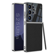 Load image into Gallery viewer, Electroplated Leather Duo Tone Frosted Case For Galaxy S25 Ultra