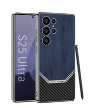 Load image into Gallery viewer, Premium Leather Wood Grain Texture Case - Samsung