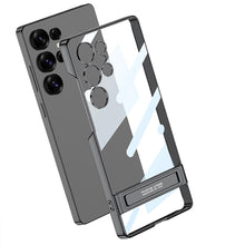Load image into Gallery viewer, Ultra Clear Hybrid Transparent Side Stand Case- Samsung