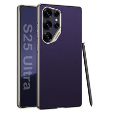 Load image into Gallery viewer, Quilted Classic Plain Leather Craft Case- Samsung