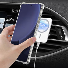 Load image into Gallery viewer, Elegant Transparent Magnetic Magsafe Kickstand Case- Samsung