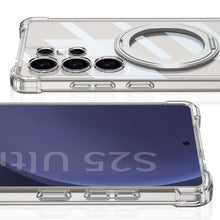 Load image into Gallery viewer, Elegant Transparent Magnetic Magsafe Kickstand Case- Samsung